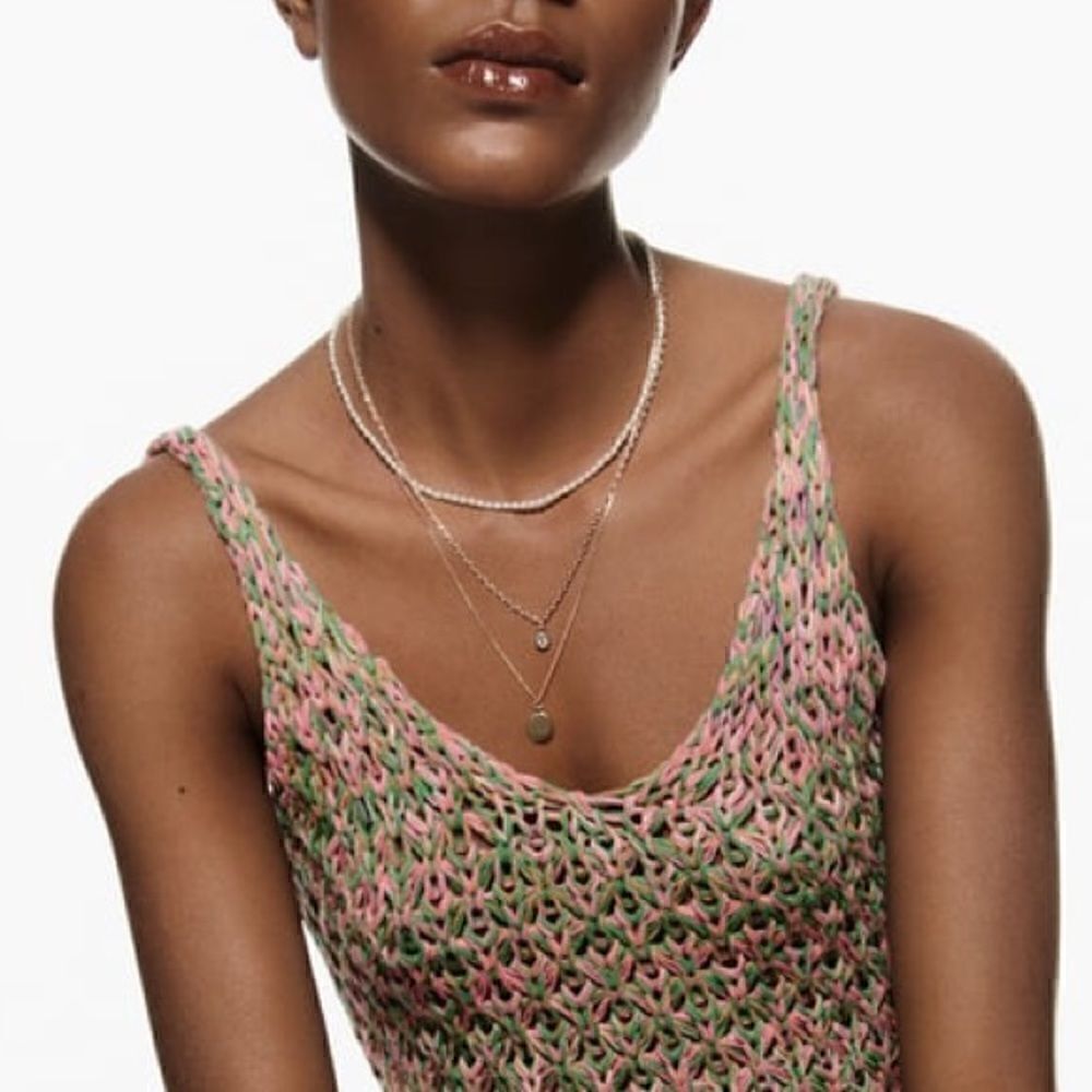 ZARA PACK OF RHINESTONE MEDALLION AND FAUX PEARL NECKLACES